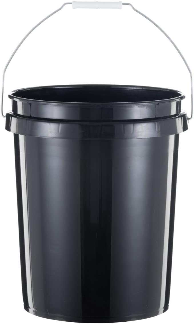 United Solutions 5 Gallon Bucket Heavy Duty Plastic Bucket Comfortable Handle Easy to Clean Perfect for on The Job Home Improvement or Household Cleaning; Black , 3 Count - Image 3